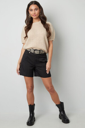 Basic shirt with puffed sleeves - off-white h5 Picture9